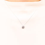 0,06 Karat Pırlanta Kar Tanesi Detaylı Kolye - Nur Kuyumculuk