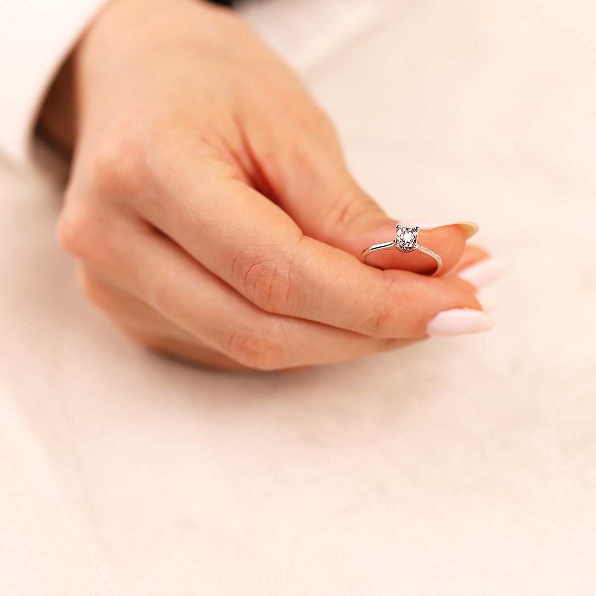 0,11 Karat Pırlanta Tektaş Yüzük - Nur Kuyumculuk