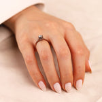 0.14 Karat Elmas Tektaş Yüzük - Nur Kuyumculuk