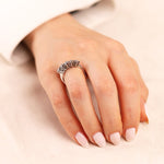 0.14 Karat Pırlanta Beştaş Yüzük - Nur Kuyumculuk