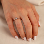 0,16 Karat 18 Ayar Pırlanta Tektaş Yüzük - Nur Kuyumculuk