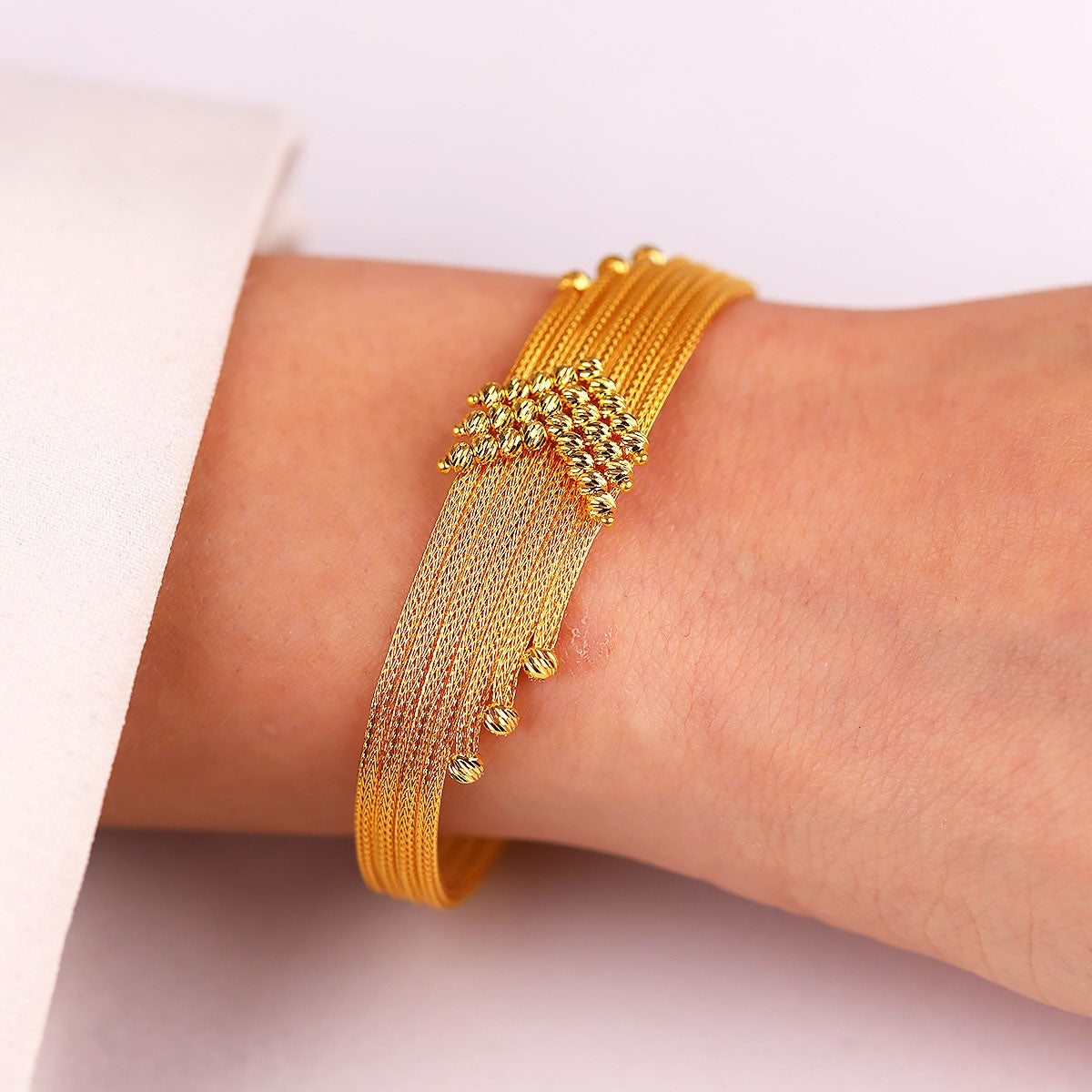 Kalze Dorika Temalı 14 Ayar Altın Bileklik