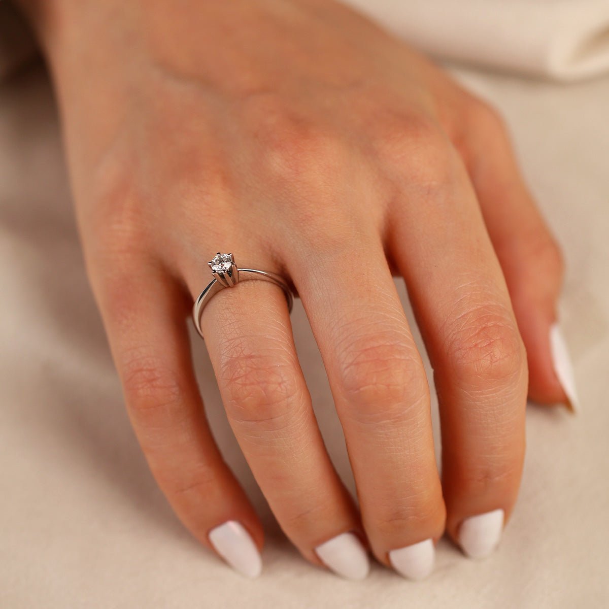 0,34 Karat Tektaş Pırlanta Yüzük - Nur Kuyumculuk