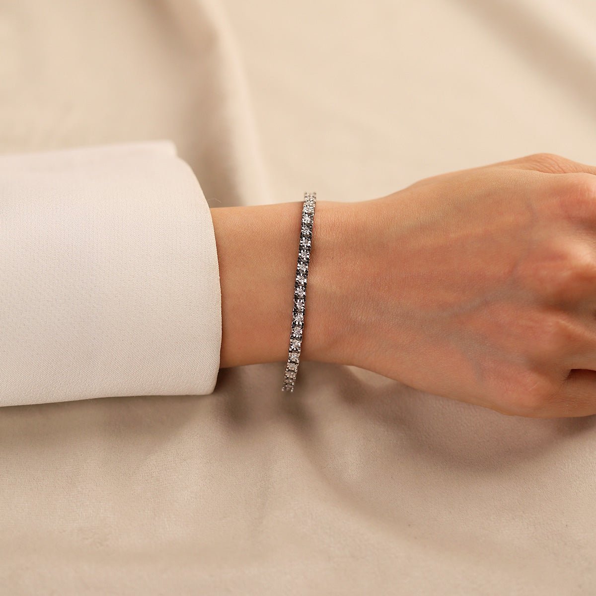 1,00 Karat Pırlanta Su Yolu Bileklik - Nur Kuyumculuk