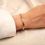 Exclusive modern 14 Ayar Sarı Altın Bileklik - Nur Kuyumculuk