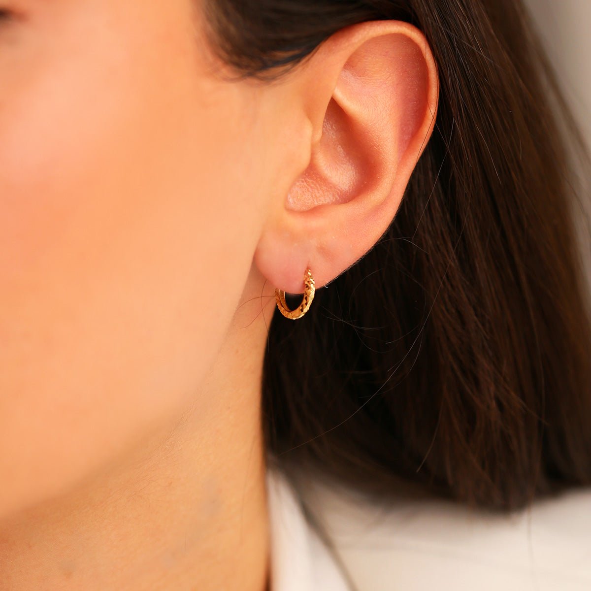 14 Ayar Altın Halka Küpe - Nur Kuyumculuk