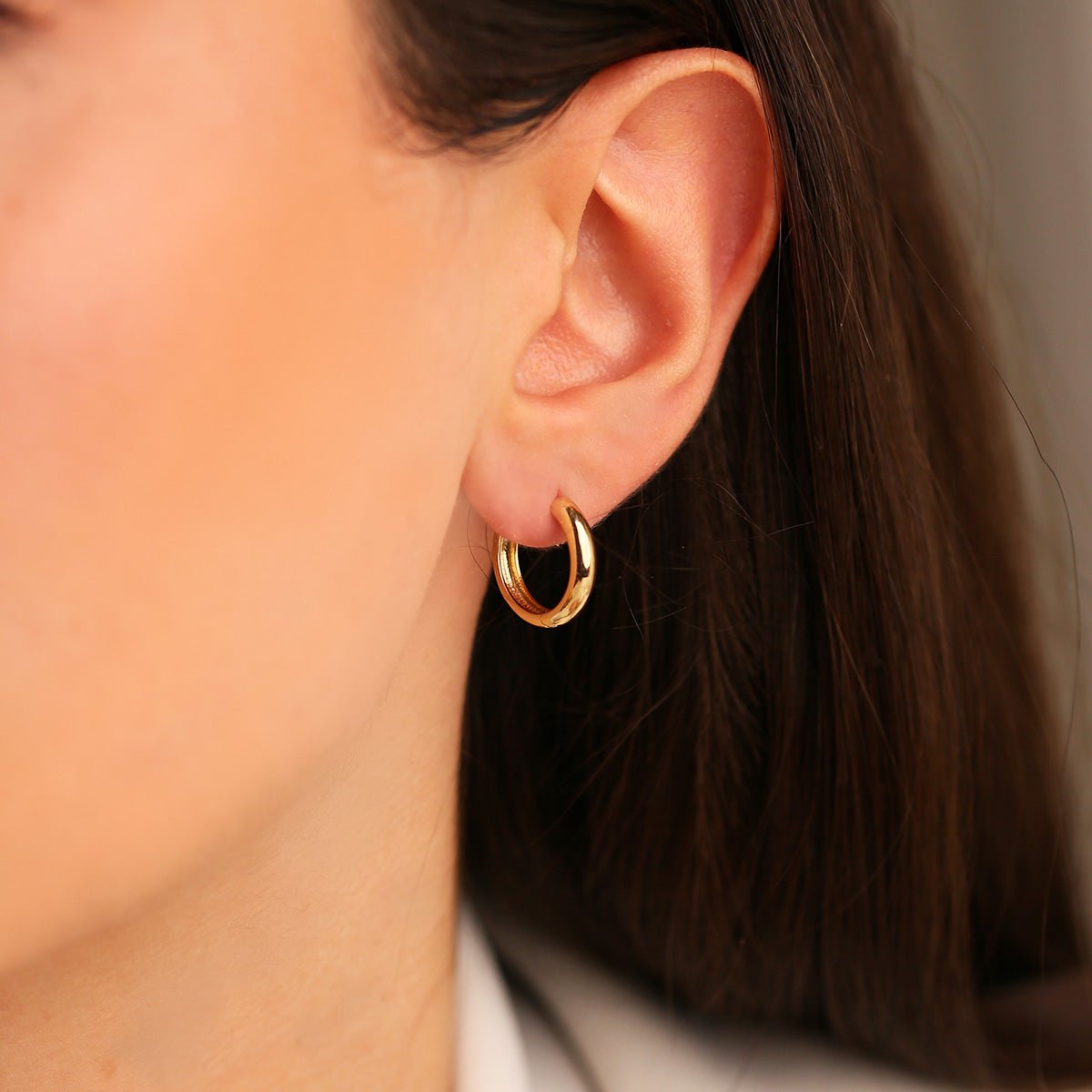 14 Ayar Altın Halka Küpe - Nur Kuyumculuk