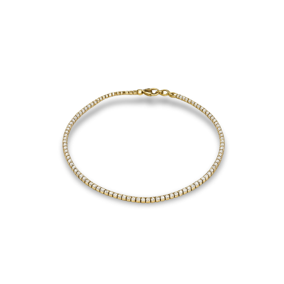 Su Yolu 14 Ayar Bileklik – Zarif ve Işıltılı Klasik Tasarım