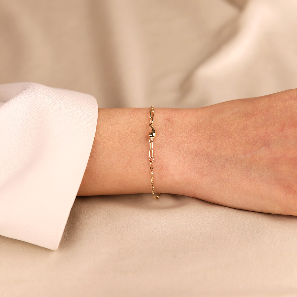 Damla Tasarım 14 Ayar Altın Bileklik