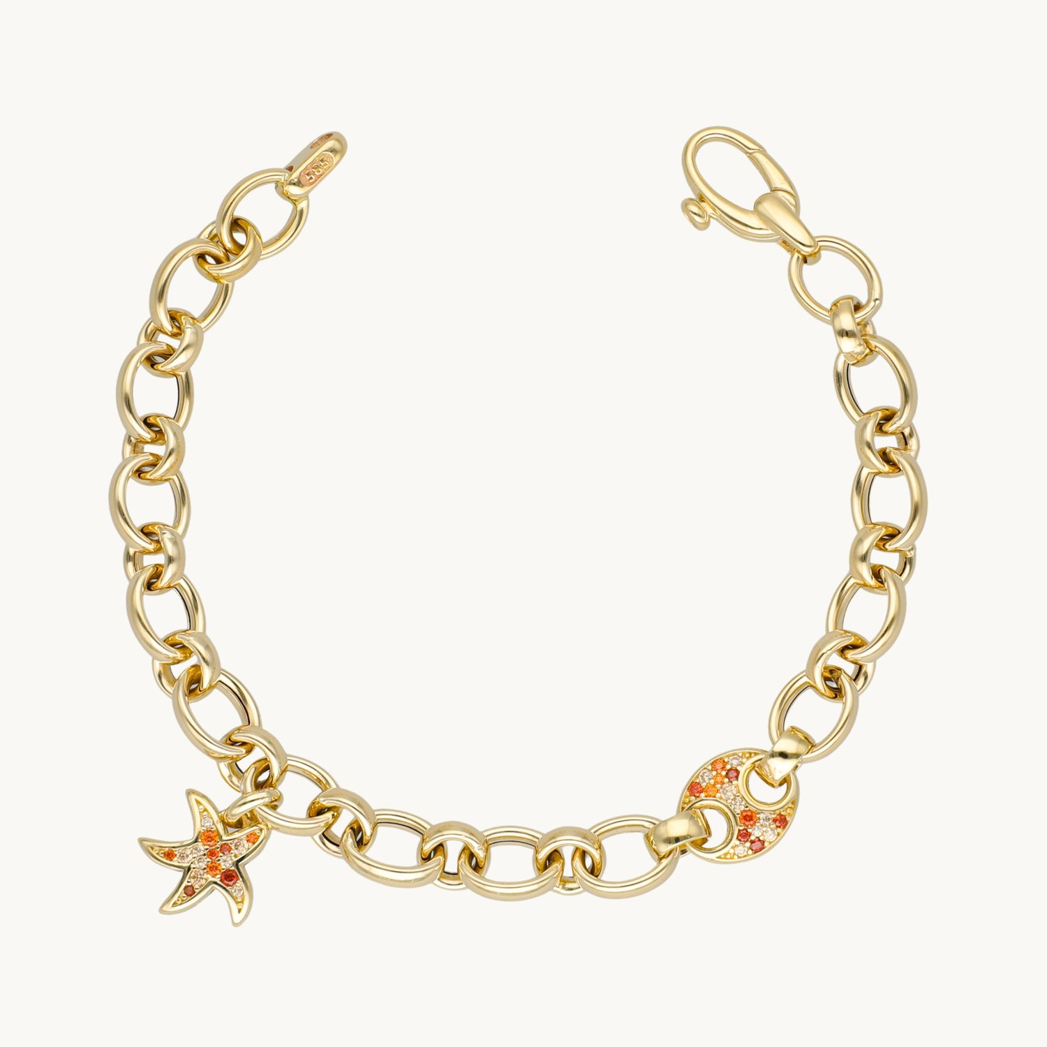 Cetaş Aqualis Deniz Yıldızı Temalı 14 Ayar Altın Kolye