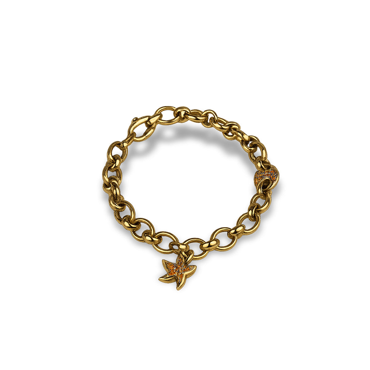 Cetaş Aqualis Deniz Yıldızı Temalı 14 Ayar Altın Bileklik