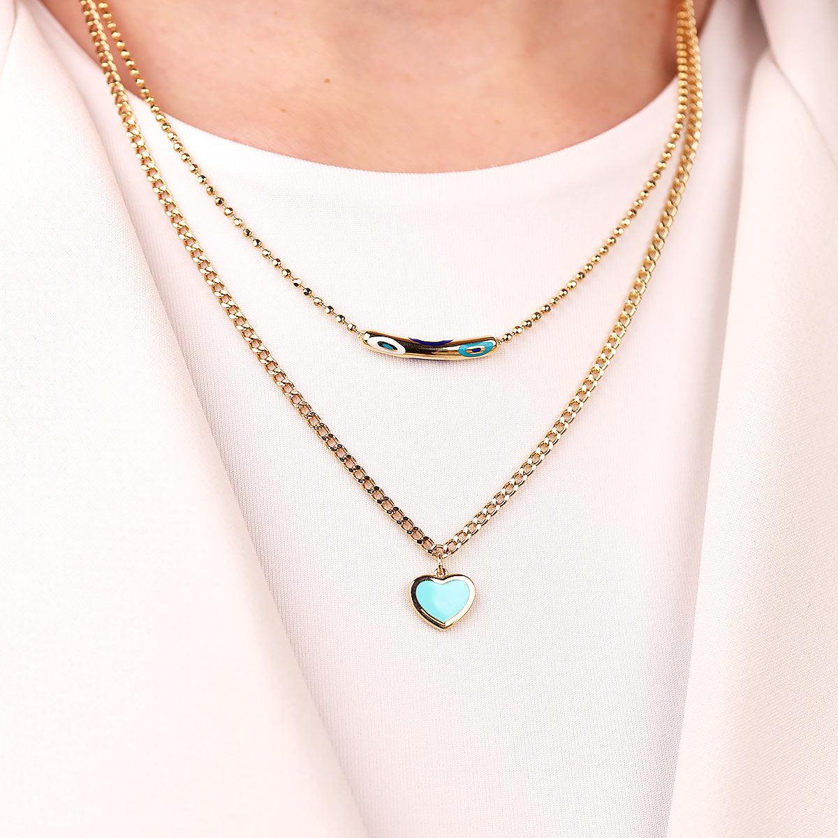 Cetaş Fortuna Serisi 14 Ayar Altın Kolye