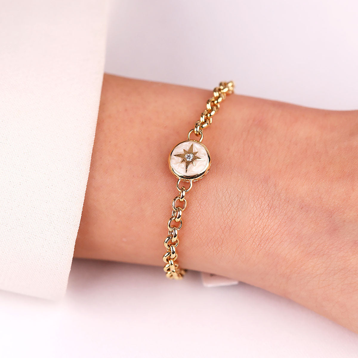 Cetaş Polaris Serisi 14 Ayar Altın Bileklik - Modern ve Şık Tasarım