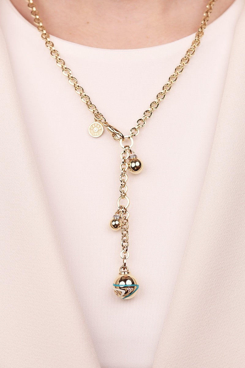 Cetaş Eterna Serisi 14 Ayar Altın Modern Kolye