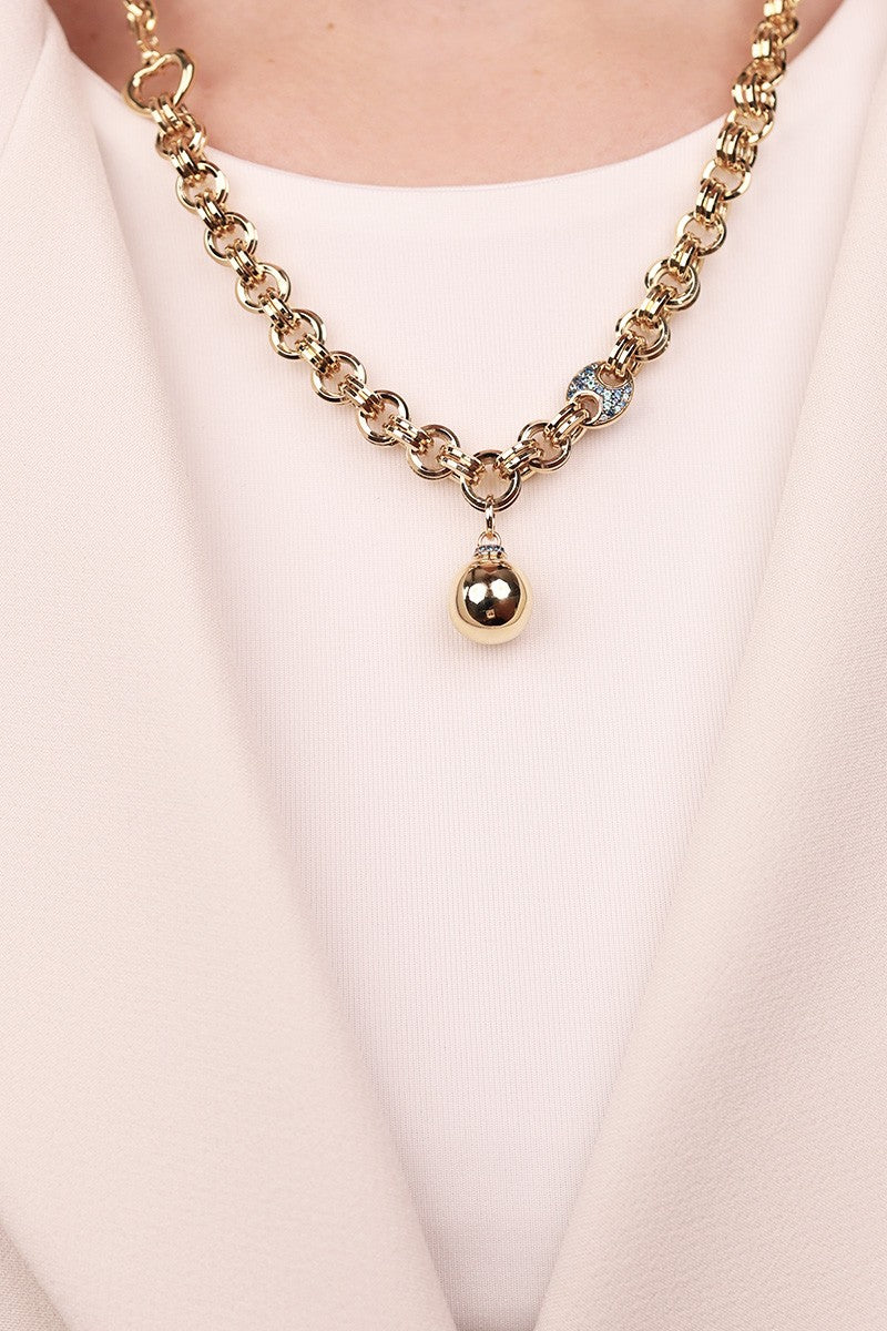 Cetaş Eterna Serisi 14 Ayar Altın Modern Kolye