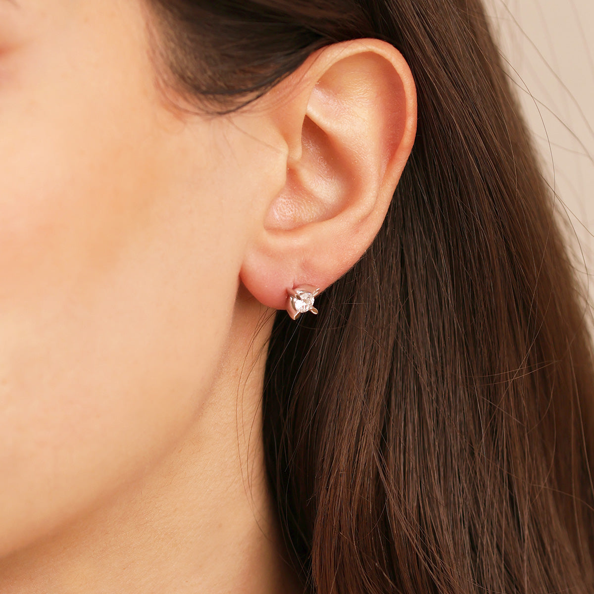 0,80 crt Tektaş Pırlanta Küpe