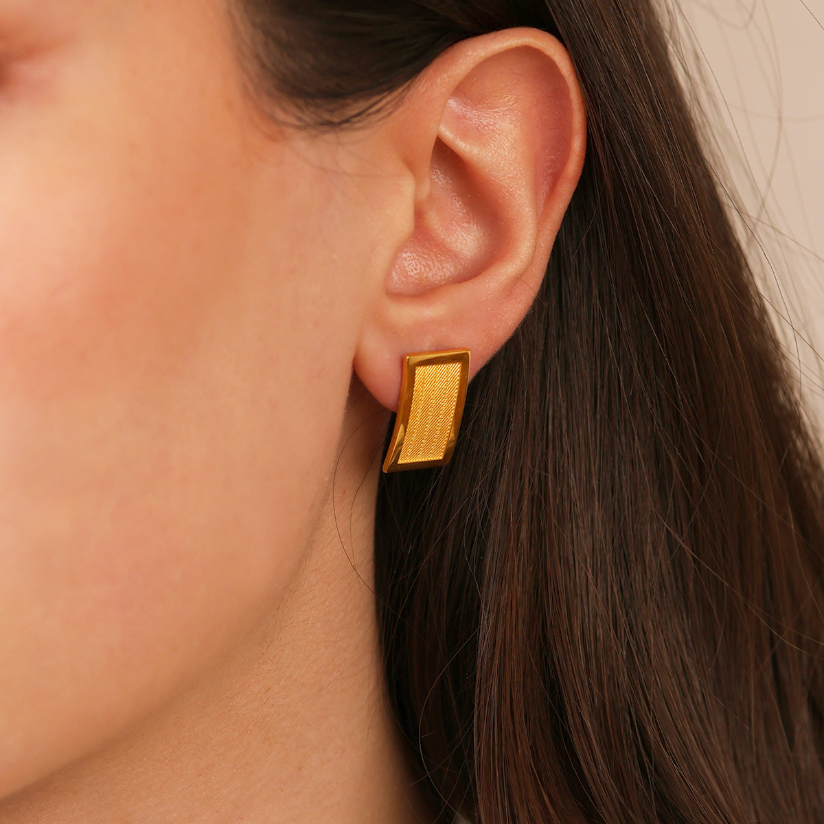 Trabzon Hasır 14 Ayar Altın Küpe