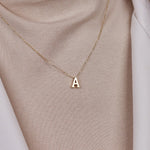 A Harfi 14 Ayar Altın Kolye - Nur Kuyumculuk