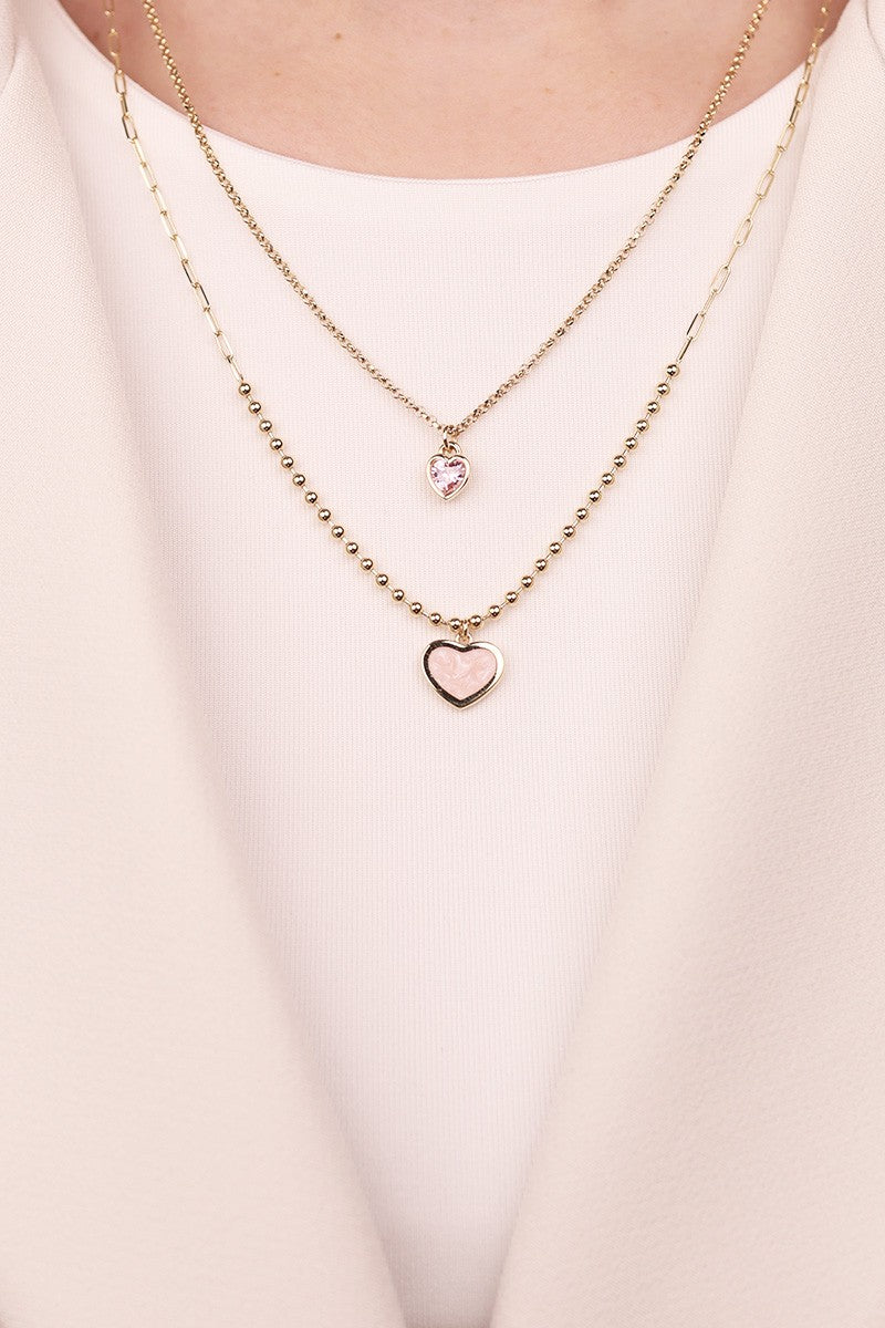 Cetaş Eterna Serisi Charm Detaylı 14 Ayar Altın Kolye