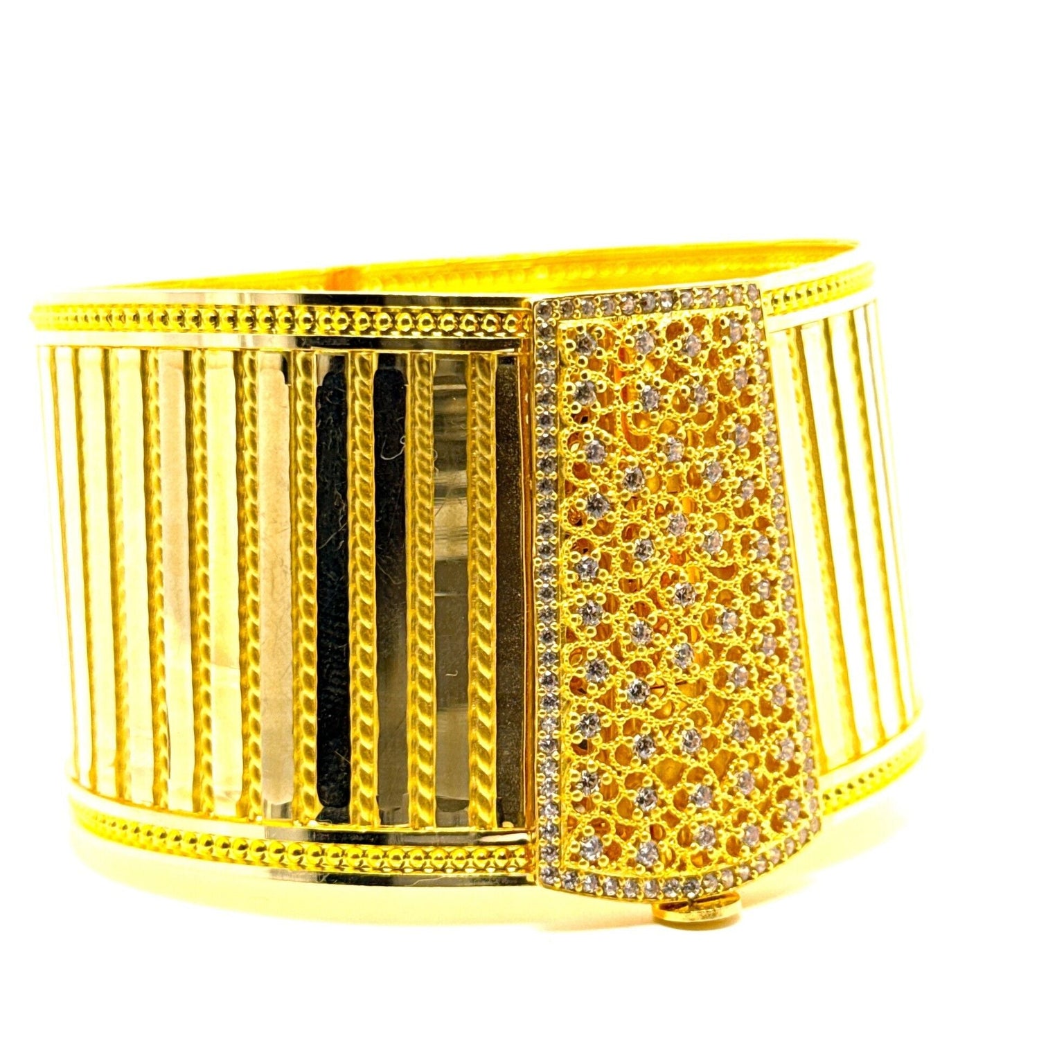 Aynalı Trabzon 14 Ayar Altın Kelepçe - Nur Kuyumculuk