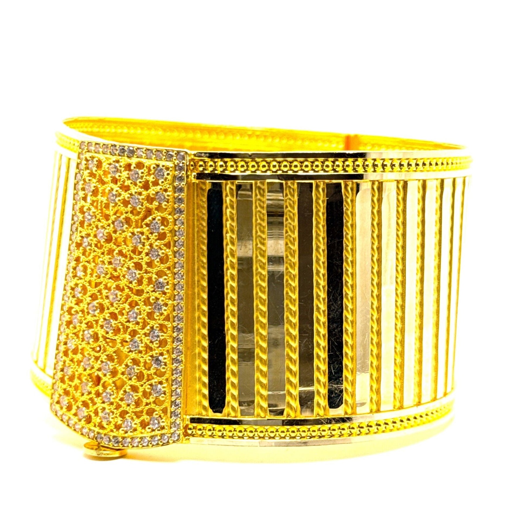 Aynalı Trabzon 14 Ayar Altın Kelepçe - Nur Kuyumculuk