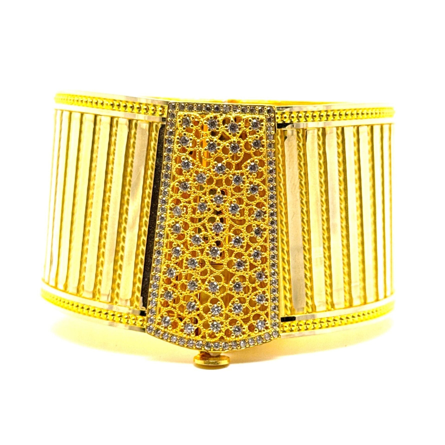 Aynalı Trabzon 14 Ayar Altın Kelepçe - Nur Kuyumculuk