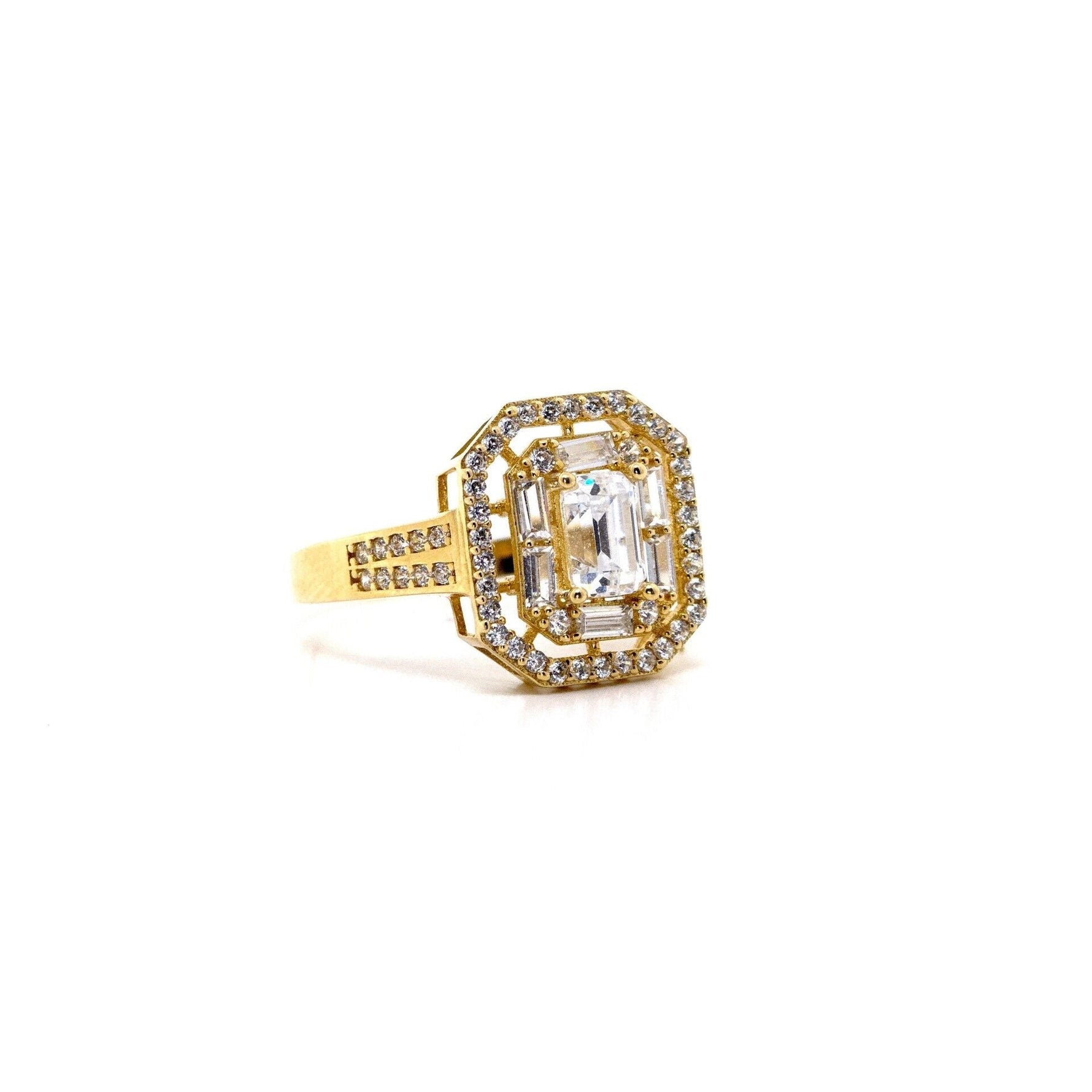 Baget 14 Ayar Altın Yüzük - Nur Kuyumculuk