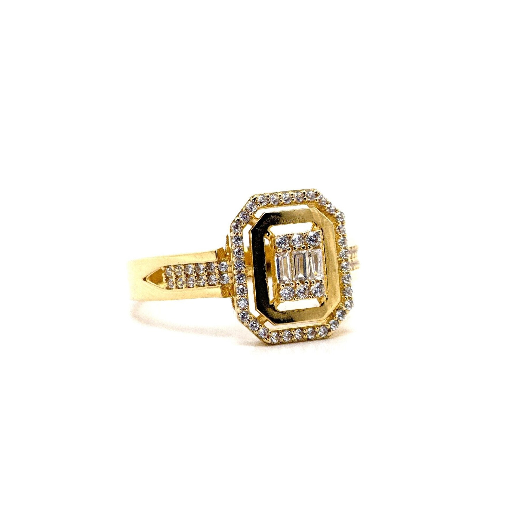 Baget 14 Ayar Altın Yüzük - Nur Kuyumculuk