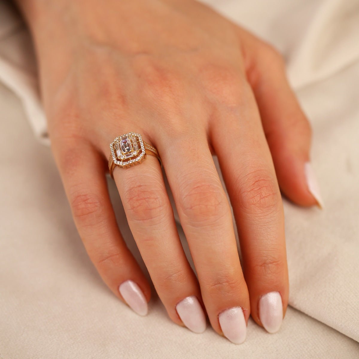 Baget 14 Ayar Altın Yüzük - Nur Kuyumculuk