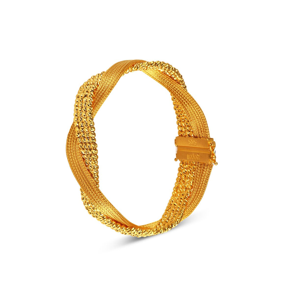 Dorika Detaylı Kalze 14 Ayar Altın Bileklik - Modern ve Şık Tasarım