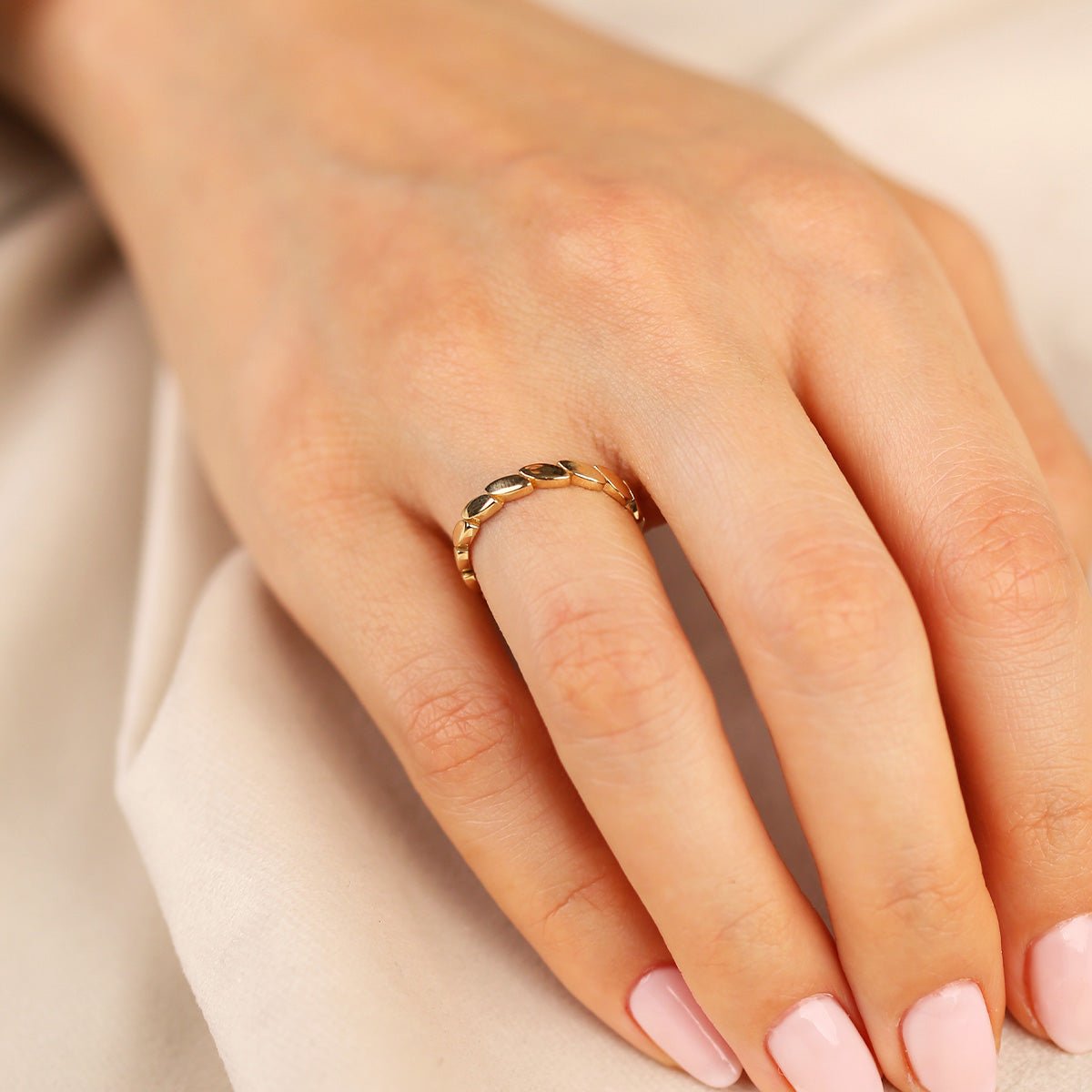 Burma Minimal 14 Ayar Altın Yüzük - Nur Kuyumculuk