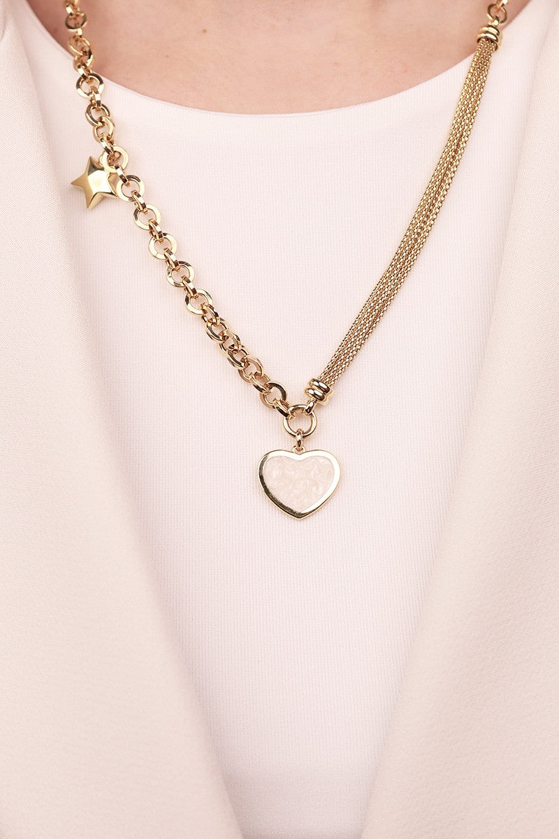 Cetaş Gold Luck Serisi Charm Detaylı 14 Ayar Altın Kolye