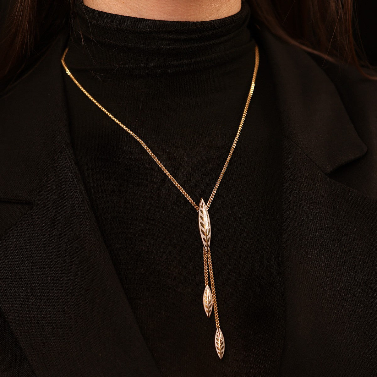 Cetaş Olivia Serisi 14 Ayar Altın Kolye