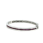 Cetaş Beyaz Altın Taşlı 14 Ayar Altın Kelepçe - Nur Kuyumculuk