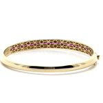 Cetaş Eterna Beyaz Mineli Taşlı 14 Ayar Kelepçe - Nur Kuyumculuk