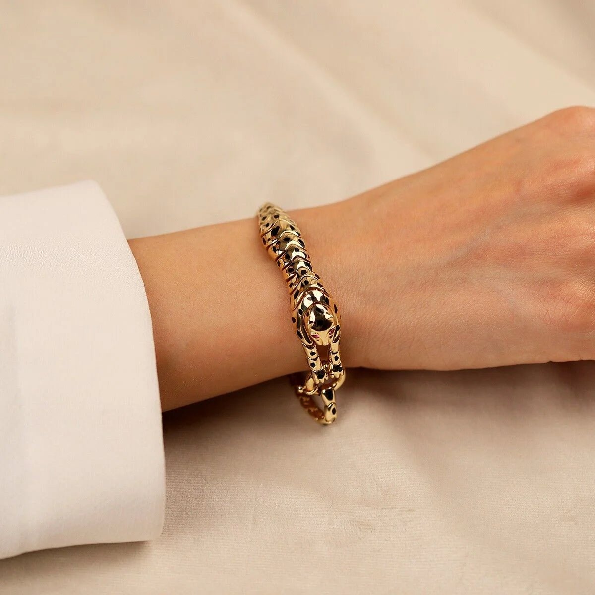 Cetaş Kaplanlı 14 Ayar Altın Bileklik - Nur Kuyumculuk