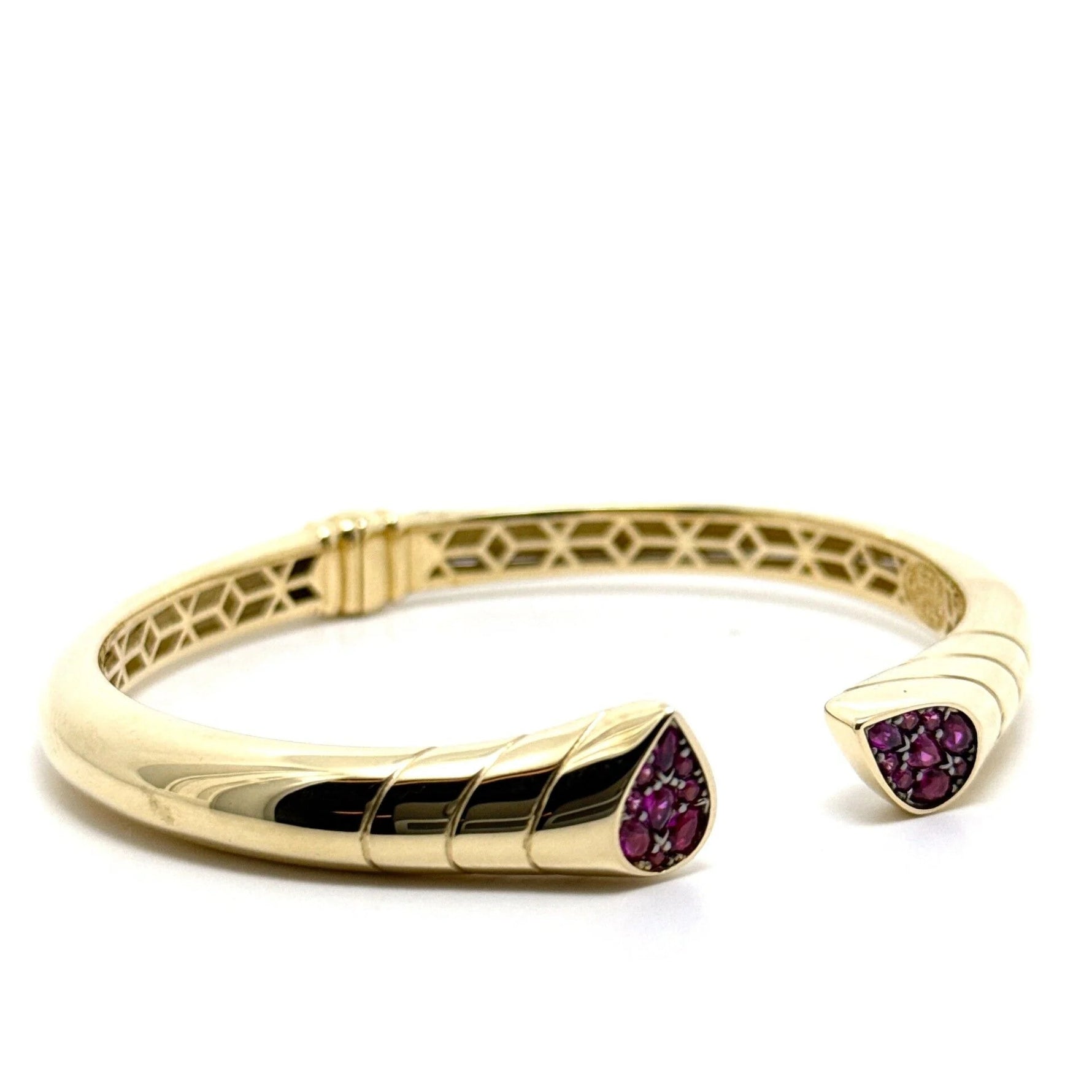 Cetaş Kırmızı Taşlı 14 Ayar Kelepçe - Nur Kuyumculuk