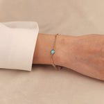 Cetaş Mineli Zarif 14 Ayar Altın Bileklik - Nur Kuyumculuk