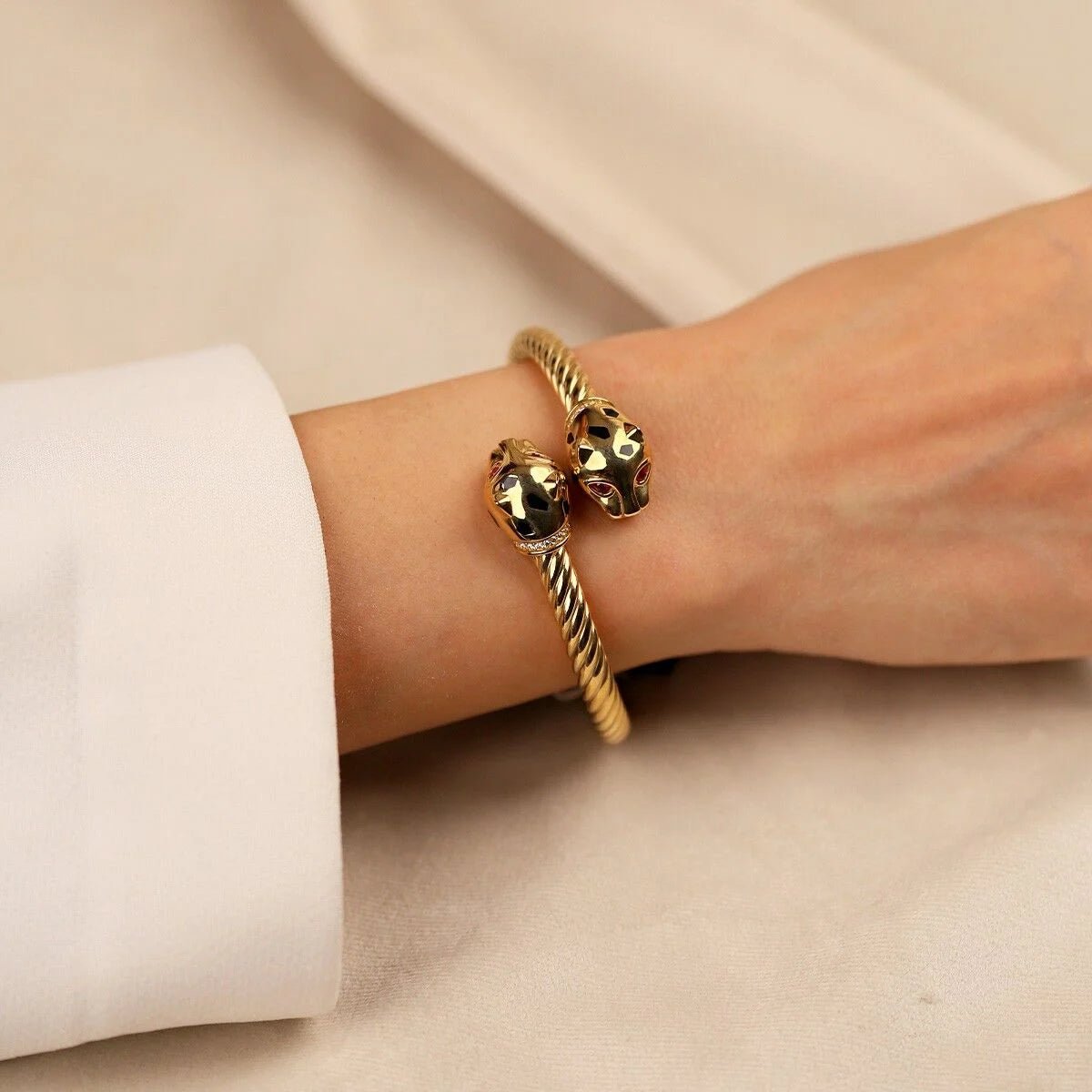 Cetaş Panter Kaplan 14 Ayar Altın Kelepçe - Nur Kuyumculuk