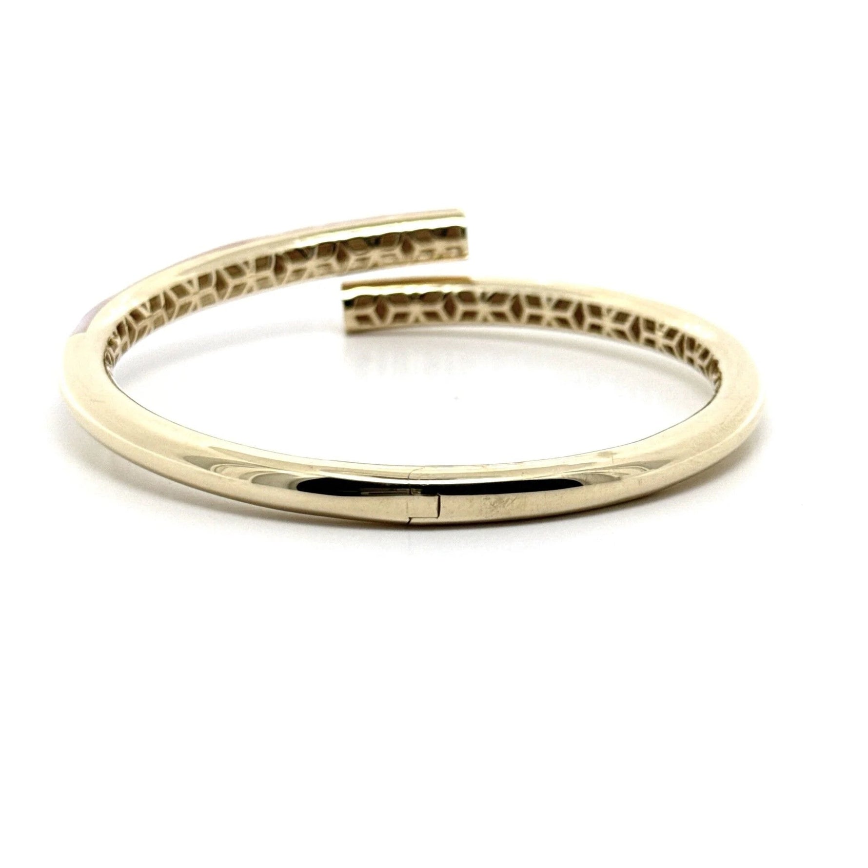 Cetaş Pembe Mineli 14 Ayar Altın Kelepçe - Nur Kuyumculuk