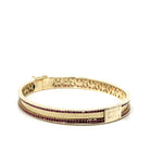 Cetaş Pembe Taşlı 14 Ayar Altın Kelepçe - Nur Kuyumculuk