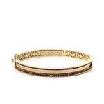 Cetaş Pembe Taşlı 14 Ayar Altın Kelepçe - Nur Kuyumculuk