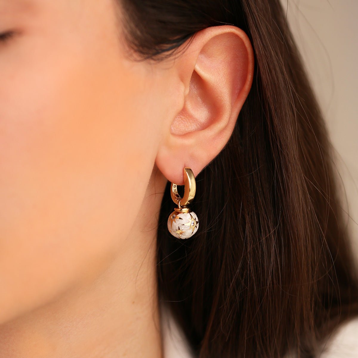 Cetaş Polaris 14 Ayar Altın Küpe - Nur Kuyumculuk