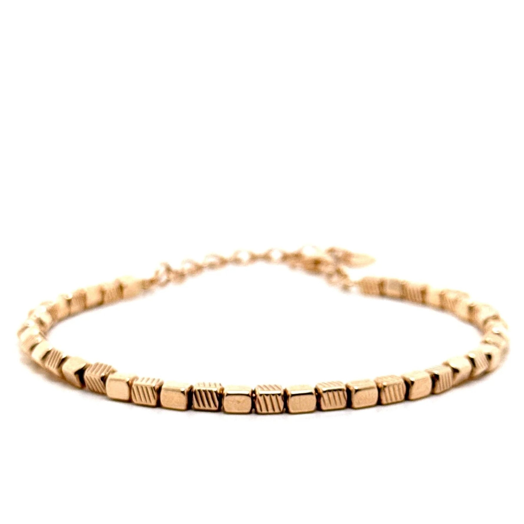 Cetaş Roz Rengi Dorikalı 14 Ayar Altın Kelepçe - Nur Kuyumculuk