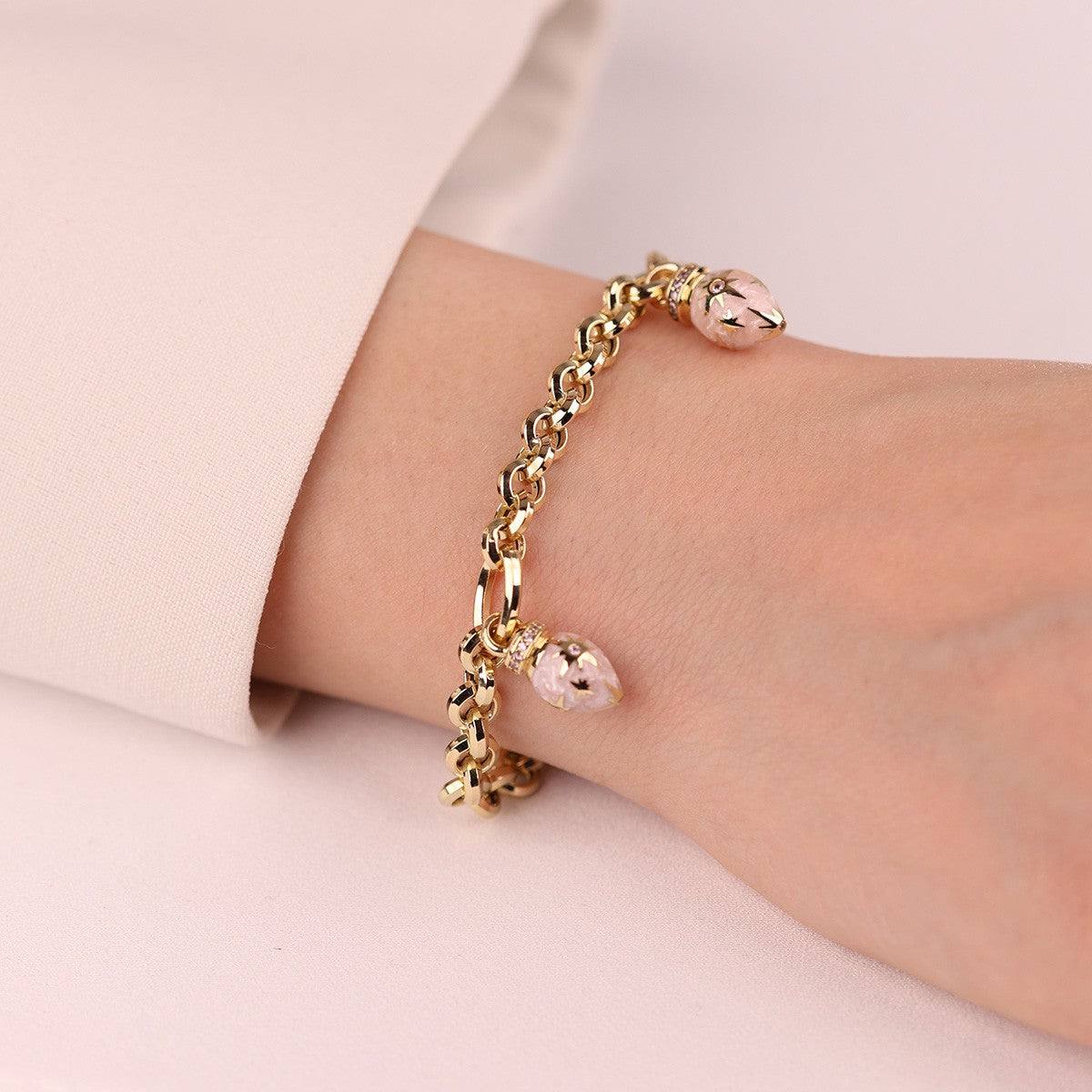 Cetaş Polaris Serisi 14 Ayar Altın Modern Bileklik