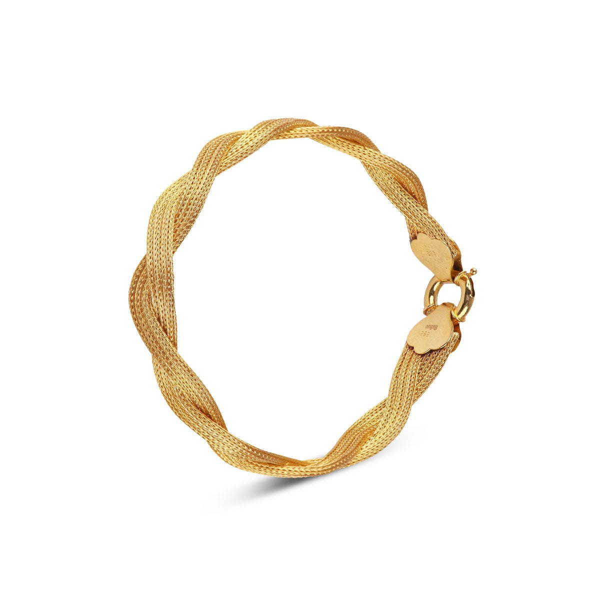 Kalze Model 14 Ayar Altın Bileklik - Modern ve Sade Tasarım