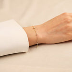 Dorikalı Minimal 14 Ayar Altın Bileklik - Nur Kuyumculuk