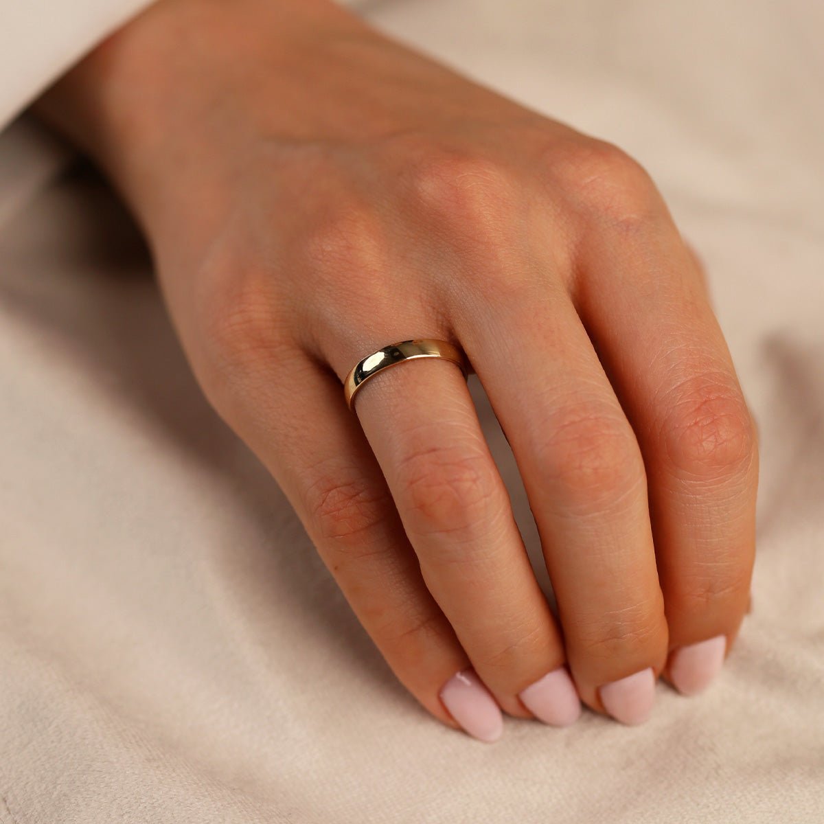 Düz Pahlı Alyans 14 Ayar Altın - Nur Kuyumculuk