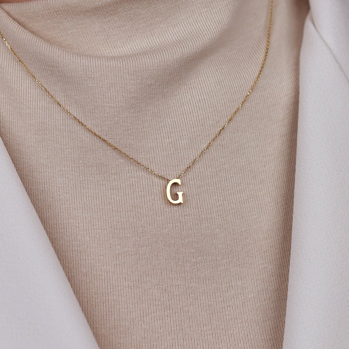 G Harfi 14 Ayar Altın Kolye - Nur Kuyumculuk
