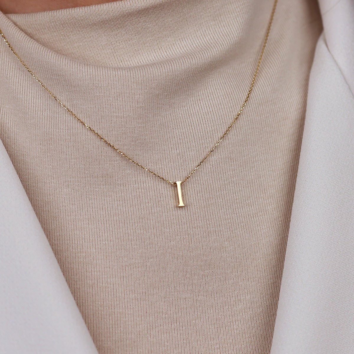 I Harfi 14 Ayar Altın Kolye - Nur Kuyumculuk